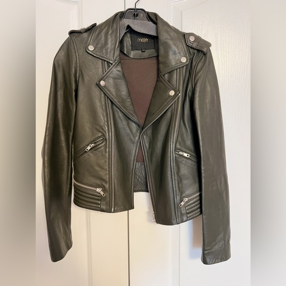 Maje Jackets & Blazers - Maje leather biker Jacket
